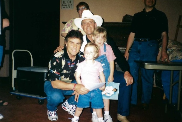 Jack with Crash Craddock and daughters