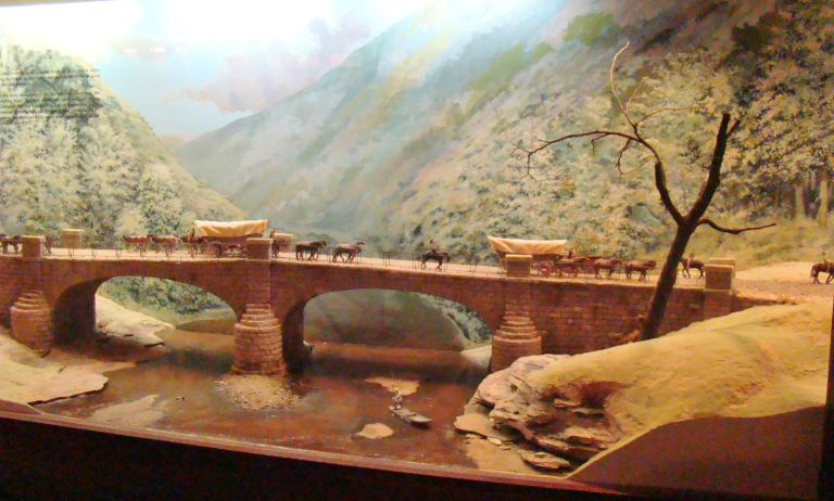 S Bridge diorama in Zane Grey Museum